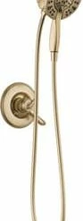 Discount 😀 Delta Faucet Linden™ Single Handle Multi Function Shower Faucet in Champagne Bronze (Trim Only) ⌛