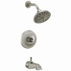 Flash Sale 🎉 Delta Faucet Dorval™ Multi Function Bathtub & Shower Faucet in Brilliance® Stainless (Trim Only) 🎉