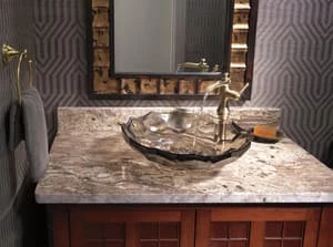 Promo 😉 Delta Faucet Cassidy™ Single Handle Vessel Filler Bathroom Sink Faucet in Brilliance® Champagne Bronze 🎉 - Image 3