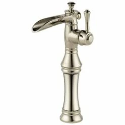 Buy 🔥 Delta Faucet Cassidy™ Single Handle Vessel Filler Bathroom Sink Faucet in Brilliance® Polished Nickel ⌛