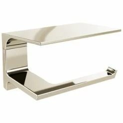 Cheap 💯 Delta Faucet Pivotal™ Wall Mount Toilet Tissue Holder in Polished Nickel 👍