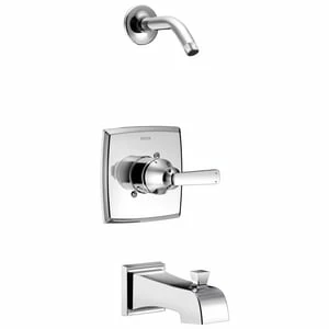Best deal 😍 Delta Faucet Ashlyn® Single Handle Single Function Bathtub & Shower Faucet in Chrome Trim Only ⌛
