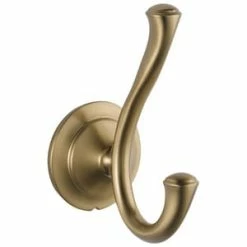 Brand new ✔️ Delta Faucet Linden™ 2-Hook Robe Hook in Brilliance® Champagne Bronze ⌛