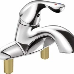 Cheap 🤩 Delta Faucet Classic Single Handle Centerset Bathroom Sink Faucet in Polished Chrome 🎉