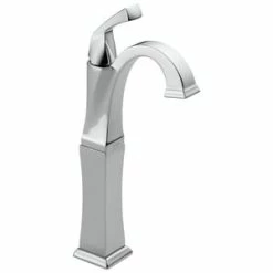 New 🧨 Delta Faucet Dryden™ Single Handle Vessel Filler Bathroom Sink Faucet in Polished Chrome 🔔