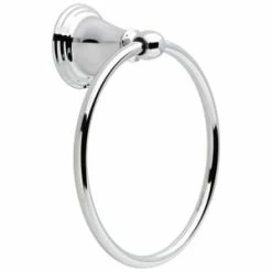Brand new 🧨 Delta Faucet Windemere® Round Closed Towel Ring in Polished Chrome 🎁