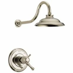 Best deal ⌛ Delta Faucet Cassidy™ Single Handle Single Function Shower Faucet in Brilliance® Polished Nickel 🤩