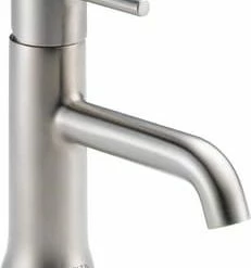 Promo ⌛ Delta Faucet Trinsic® Single Handle Centerset Bathroom Sink Faucett in Brilliance® Stainless ⌛