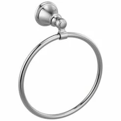 Wholesale 👍 Delta Faucet Woodhurst™ Round Closed Towel Ring in Polished Chrome 😀