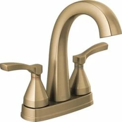Best reviews of 🌟 Delta Faucet Stryke® Two Handle Centerset Bathroom Sink Faucet in Champagne Bronze Lever Handle 💯