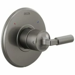 Hot Sale 💯 Delta Faucet Bowery™ Monitor® 14 Series Single Handle Single Function Shower Faucet in Black Stainless Trim Only 🧨