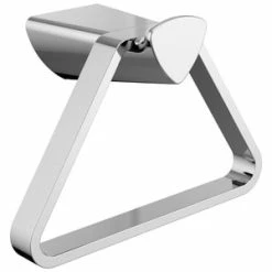 Discount 😀 Delta Faucet Zura® Triangular Towel Holder in Polished Chrome 💯