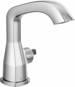 New 👍 Delta Faucet Stryke® Bathroom Sink Faucet in Polished Chrome (Less Pop-Up and Handle) 🤩
