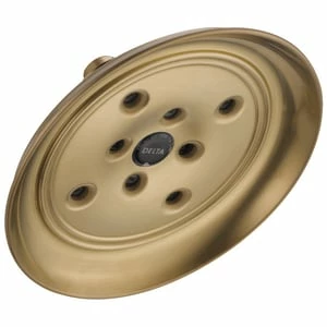 Promo 🤩 Delta Faucet Universal Showering Single Function H2Okinetic® Showerhead in Brilliance® Champagne Bronze 💯