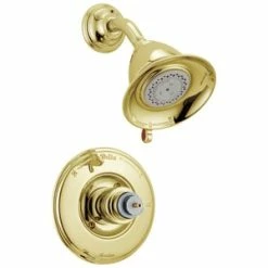 Discount 🛒 Delta Faucet Victorian® Shower Only Trim in Brilliance Polished Brass (Less Handle) (Trim Only) ✔️