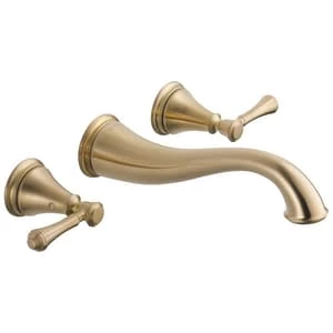 Promo 🧨 Delta Faucet Cassidy™ Two Handle Widespread Bathroom Sink Faucet in Champagne Bronze ⌛