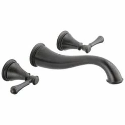 Promo 👏 Delta Faucet Cassidy™ Two Handle Widespread Bathroom Sink Faucet in Venetian Bronze ❤️