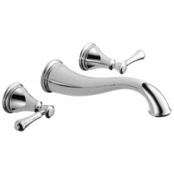 New ✨ Delta Faucet Cassidy™ Two Handle Widespread Bathroom Sink Faucet in Polished Chrome 🔔