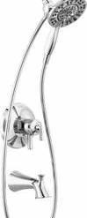 Discount 👍 Delta Faucet Kayra™ Two Handle Multi Function Bathtub & Shower Faucet in Chrome (Trim Only) ✔️