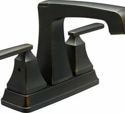 Best Sale 🤩 Delta Faucet Ashlyn® Two Handle Centerset Bathroom Sink Faucet in Venetian Bronze 👏