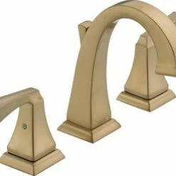 Budget 💯 Delta Faucet Dryden™ Two Handle Widespread Bathroom Sink Faucet in Champagne Bronze Lever Handle 🎁