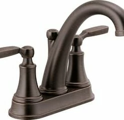 Budget 😉 Delta Faucet Woodhurst™ Two Handle Centerset Bathroom Sink Faucet with Metal Pop-Up in Venetian Bronze 😉