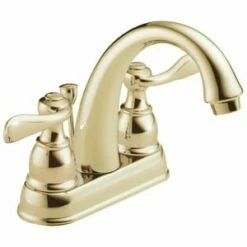 Best reviews of 🌟 Delta Faucet Windemere® Two Handle Centerset Bathroom Sink Faucet with Pop-Up Drain Assembly in Polished Brass 🔔