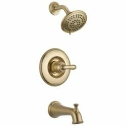Buy 👍 Delta Faucet Linden™ Single Handle Multi Function Bathtub & Shower Faucet in Brilliance® Champagne Bronze (Trim Only) 🧨