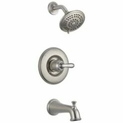 Buy 😉 Delta Faucet Linden™ Single Handle Multi Function Bathtub & Shower Faucet in Brilliance® Stainless (Trim Only) 🧨
