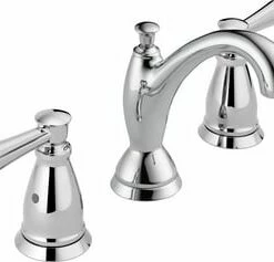 Coupon 🎁 Delta Faucet Linden™ Two Handle Widespread Bathroom Sink Faucet with Drain Assembly in Chrome 🌟