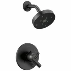 Hot Sale 😀 Delta Faucet Trinsic® Single Handle Single Function Shower Faucet in Matte Black (Trim Only) 🧨