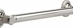 Outlet 😀 Delta Faucet Traditional 18 in. Grab Bar in Polished Nickel 👍