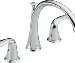 Deals 😍 Delta Faucet Lahara® Two Handle Roman Tub Faucet in Polished Chrome Trim Only 👏