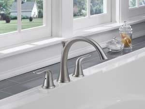 Top 10 ✨ Delta Faucet Lahara® Two Handle Roman Tub Faucet in Brilliance Stainless Trim Only 👍 - Image 3
