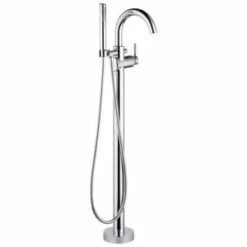 Flash Sale 😀 Delta Faucet Trinsic® Single Handle Lever Floor Mount Filler in Chrome 🔥