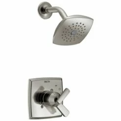 Outlet 😍 Delta Faucet Ashlyn® Single Handle Single Function Shower Faucet in Brilliance® Stainless (Trim Only) 🤩