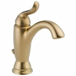 Discount 🧨 Delta Faucet Linden™ Single Handle Monoblock Bathroom Sink Faucet with Pop-Up Drain Assembly in Brilliance Champagne Bronze 😀