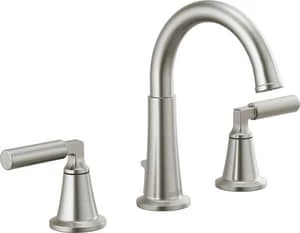 Top 10 😀 Delta Faucet Bowery™ Two Handle Widespread Bathroom Sink Faucet with Metal Pop-Up Drain in Brilliance® Stainless ⌛