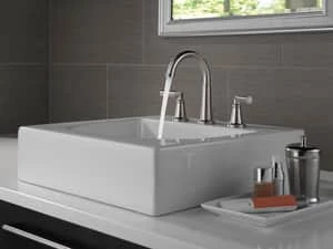 Top 10 😀 Delta Faucet Bowery™ Two Handle Widespread Bathroom Sink Faucet with Metal Pop-Up Drain in Brilliance® Stainless ⌛ - Image 2