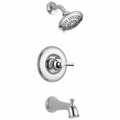 Discount 🔥 Delta Faucet Linden™ Single Handle Multi Function Bathtub & Shower Faucet in Chrome (Trim Only) 🧨