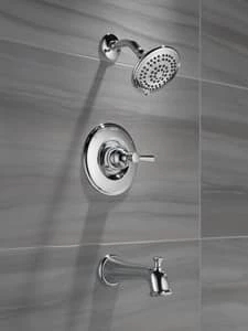 Discount 🔥 Delta Faucet Linden™ Single Handle Multi Function Bathtub & Shower Faucet in Chrome (Trim Only) 🧨 - Image 6