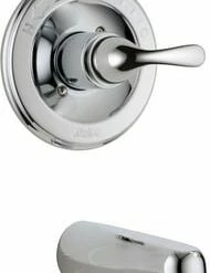 Budget 🤩 Delta Faucet Classic Single Handle Bathtub & Shower Faucet in Chrome Trim Only ✨